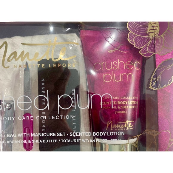 NANETTE LEPORE CRUSHED PLUM BODY CARE COLLECTION WITH ARGAN OIL & SHEA BUTTER - Picture 5 of 5